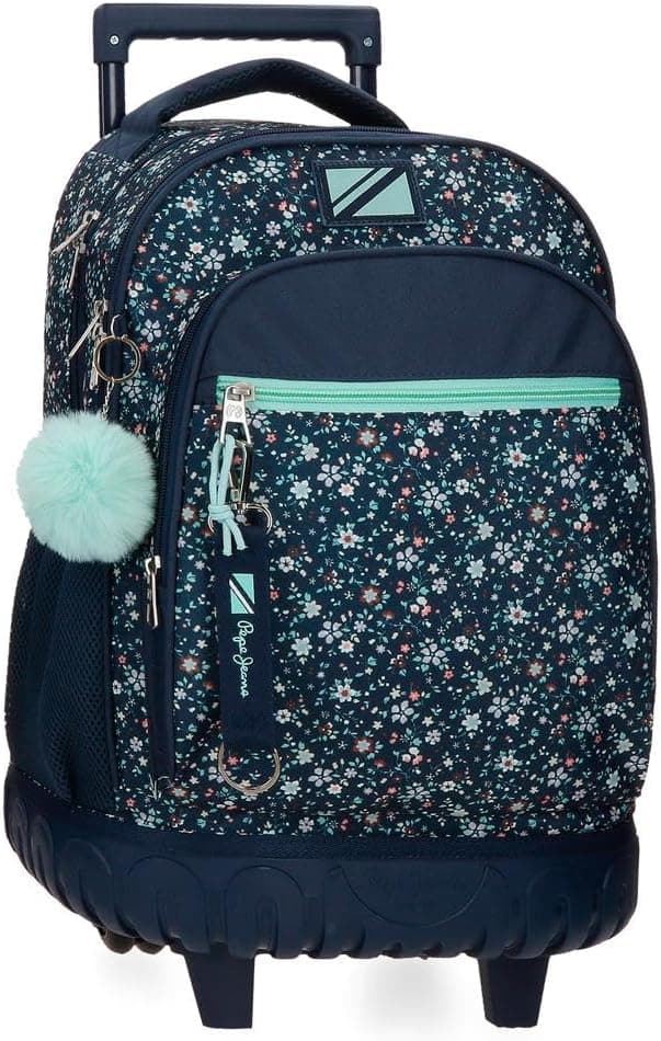 Pepe Jeans Alenka Mochila escolar com rodinhas de Joumma Bags