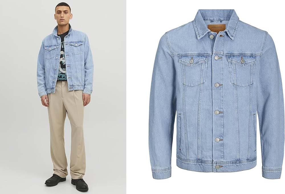 JACK & JONES Casaco de ganga para homem