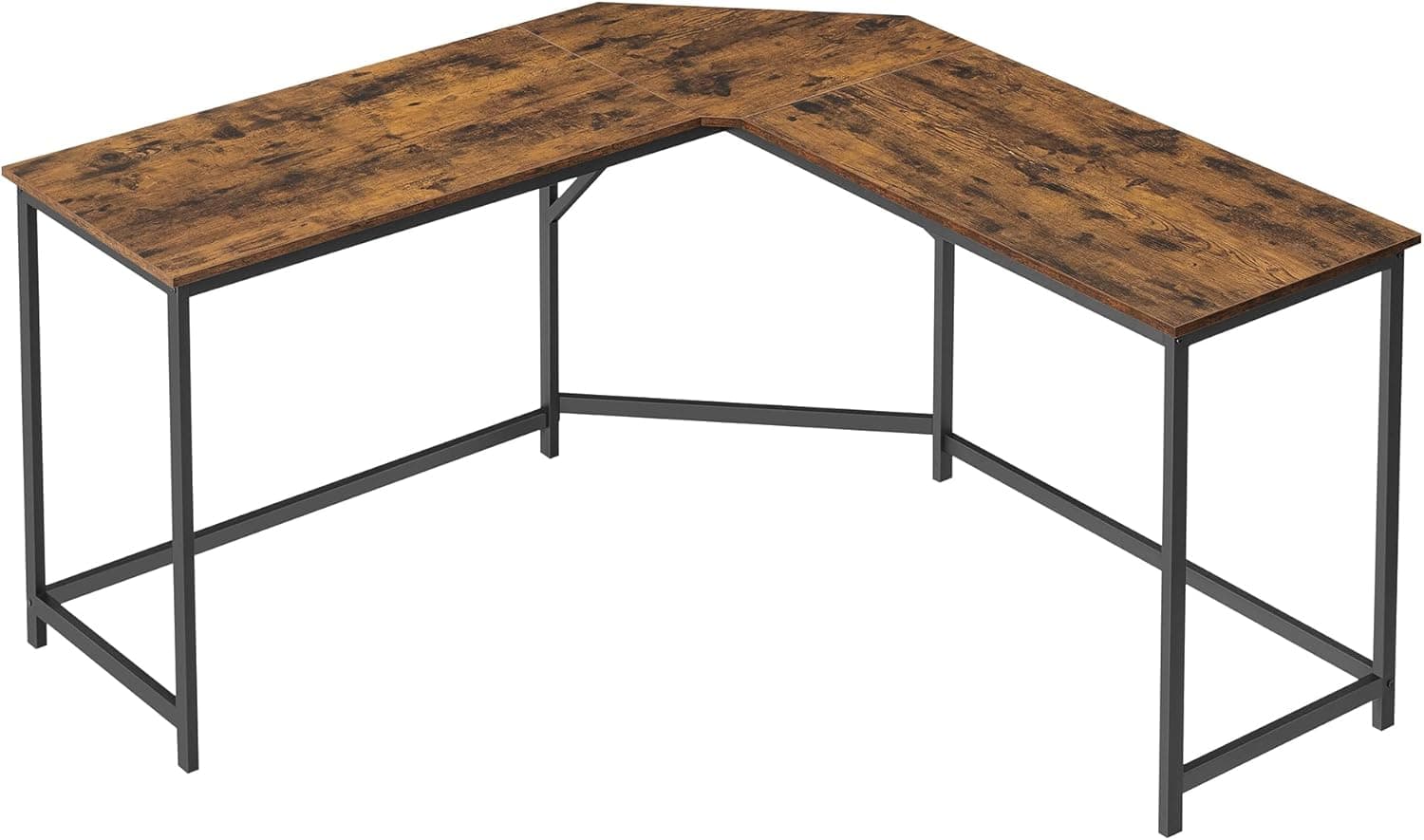 VASAGLE Mesa de escritório de canto, mesa em forma de L, 149 x 149 x 76 cm