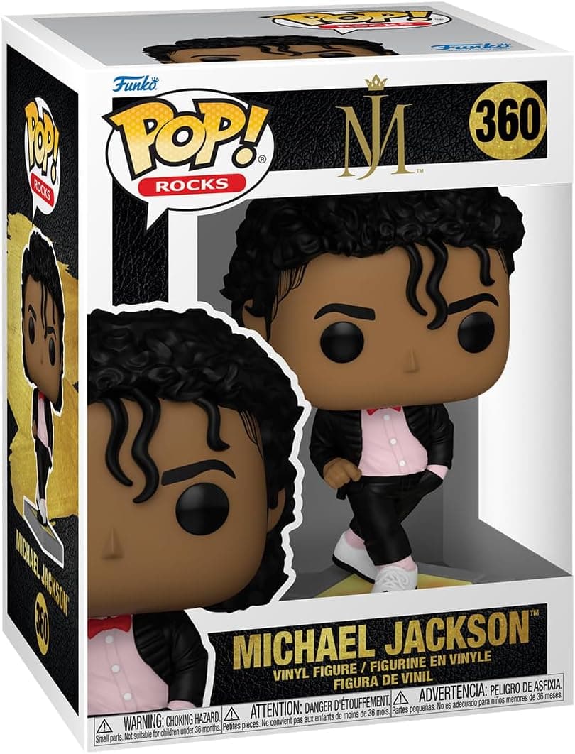 Funko POP! Rocks: Michael Jackson - (Billie Jean) - Figuras em miniatura colecionáveis para exposição - ideia de presente - Mercadoria Oficial - Brinquedos para crianças e adultos - fãs de música