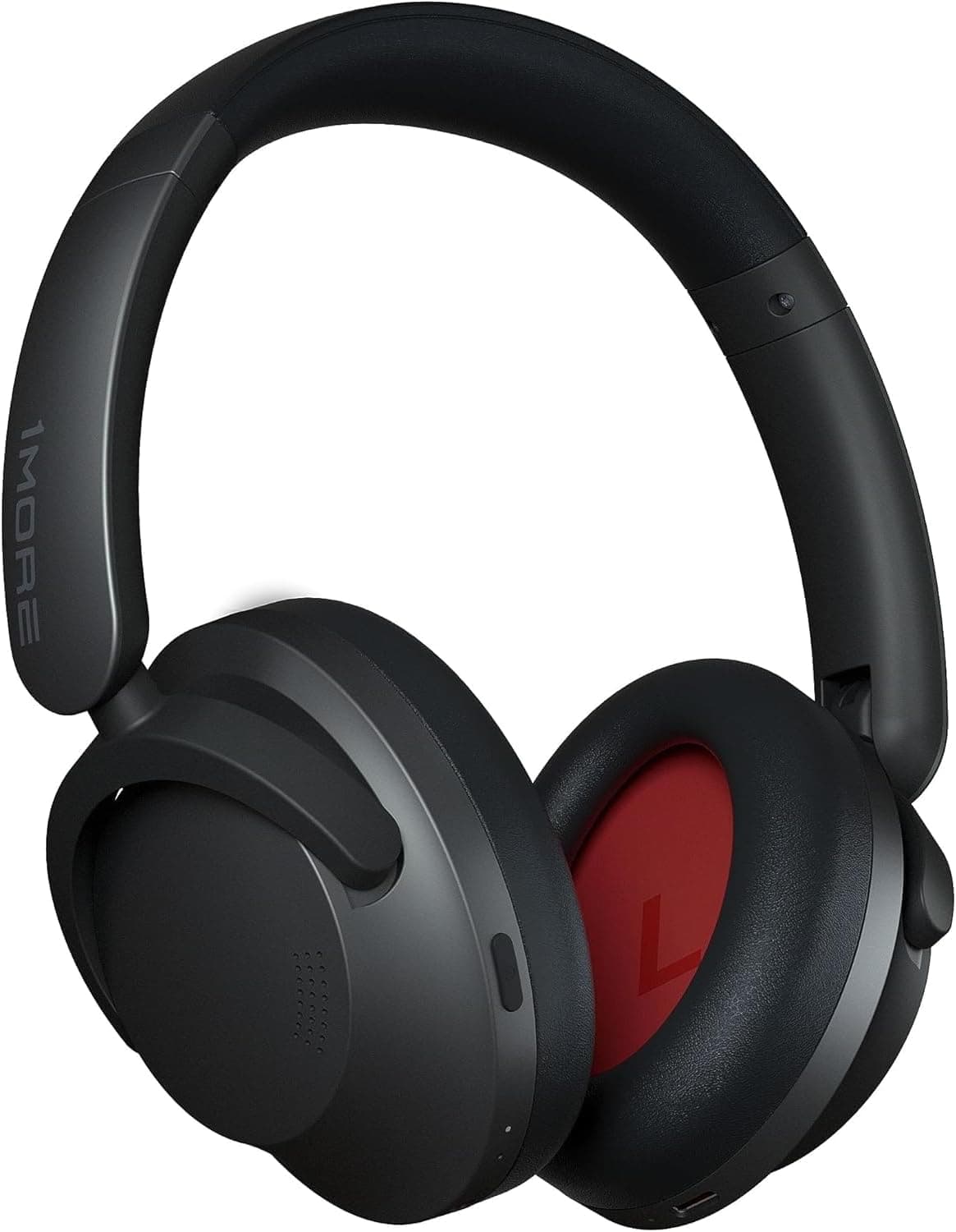 1More SonoFlow Auriculares sem fios com cancelamento ativo de ruído, 70H capacetes sem fios Bluetooth, auriculares super-aurais com LDAC e 12 modos EQ, modos diversos, confortáveis e dobráveis, preto