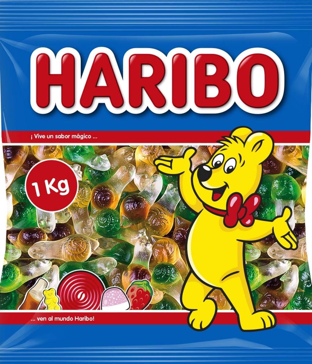 Haribo Snails | Gomas de fruta sortidas em saco de 1 kg