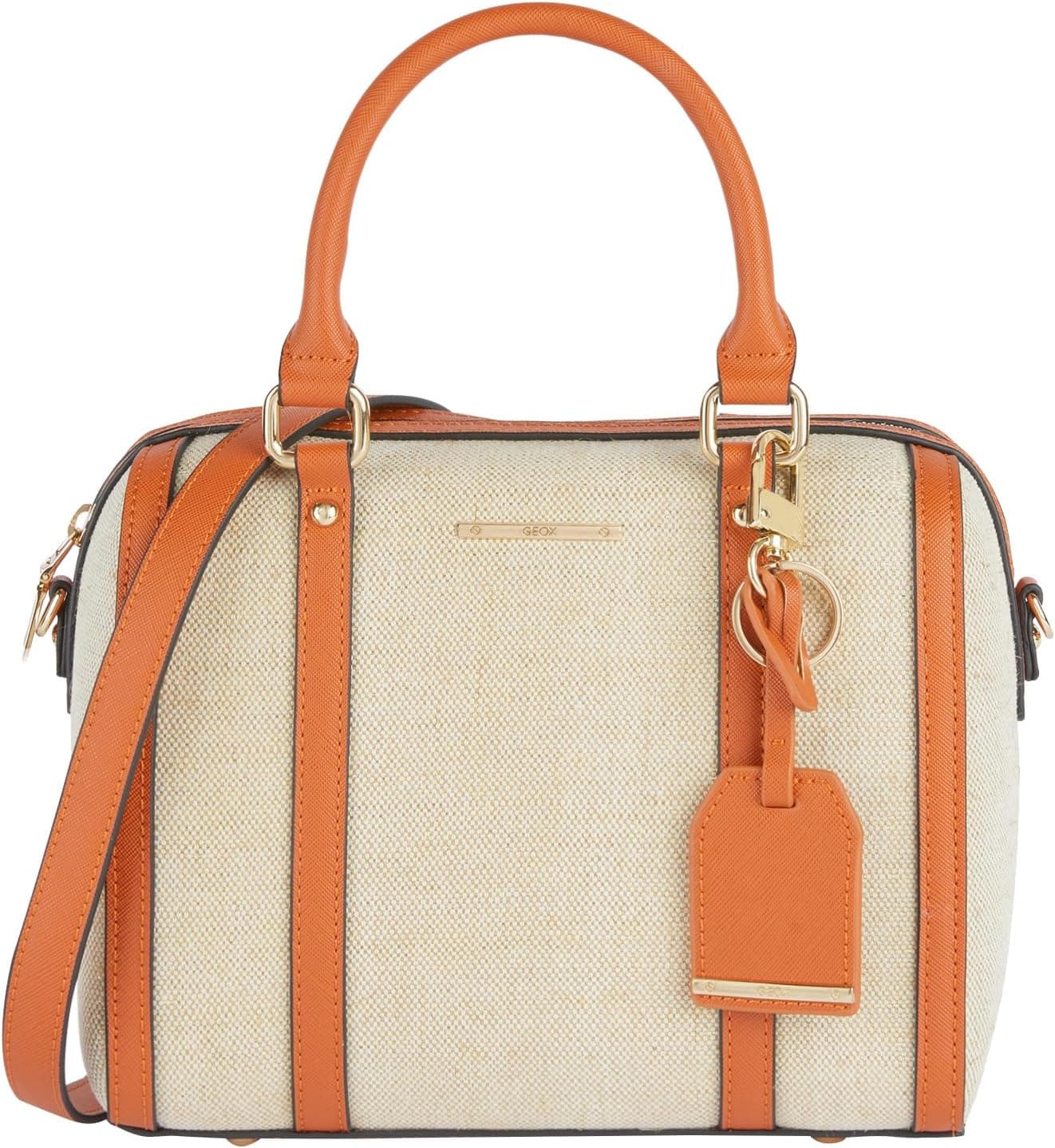 Geox D Zene S A, Mala para mulher, bege/laranja, tamanho único, bege/laranja