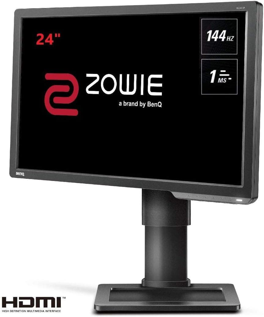 BenQ Zowie XL Monitor Gaming com ecrã FullHD, 1920x1080, HDMI, Black Equalizer, cor viva, DisplayPort, DVI-DL, Flicker-Free, altura ajustável