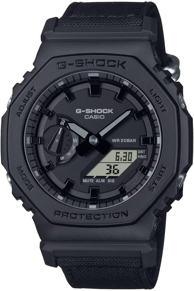 Casio G-Shock GA-2100BCE-1AER | Relógio unissexo de 45 mm, resistente a choques e 200 m água, visual escurecido moderno