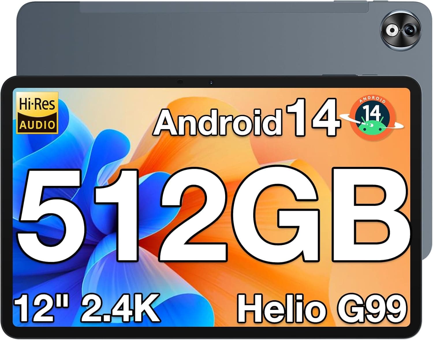 DOOGEE T40 Pro Tablet de 12 polegadas, tablet Android 14 Helio G99, 20 GB RAM+512 GB (TF 2TB) Gaming Tablet, baterias 10800 mAh (tipo-c) ecrã IPS 2,4 K, 16 MP+ 8 MP/Dual SIM 4 G/5G iFi/BT5.0/GPS