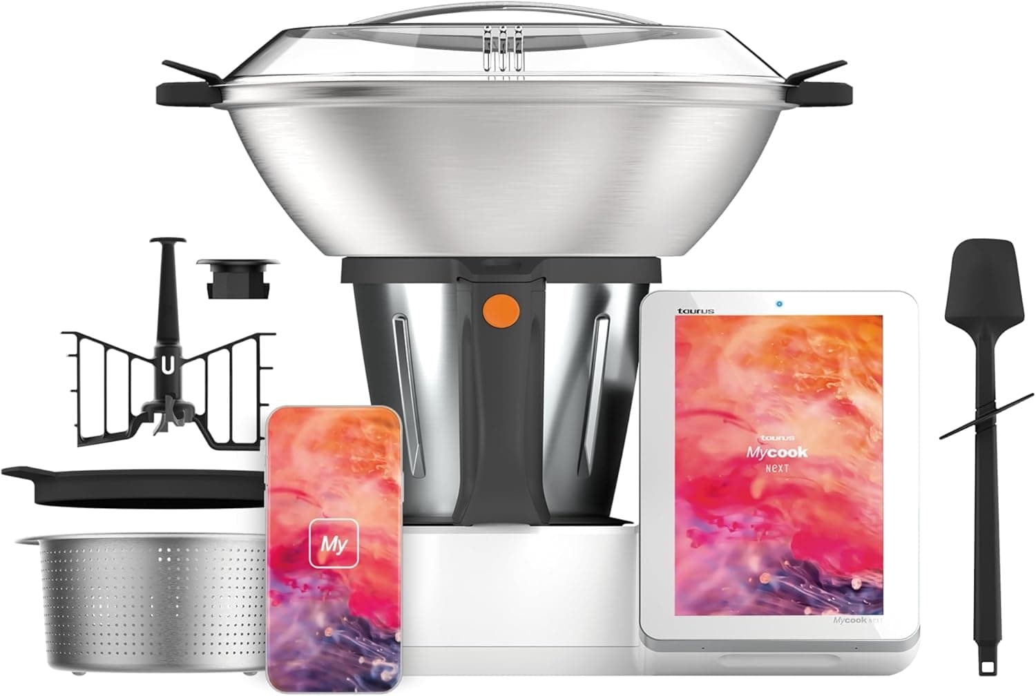 Taurus Mycook Next | Robot de cozinha com Wi-Fi, display XXL, 30 funções e jarro 3,75 L