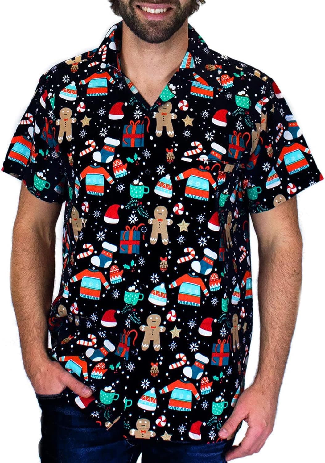 King Kameha Funky-Shirt-Hawaiian de natal - unissexo