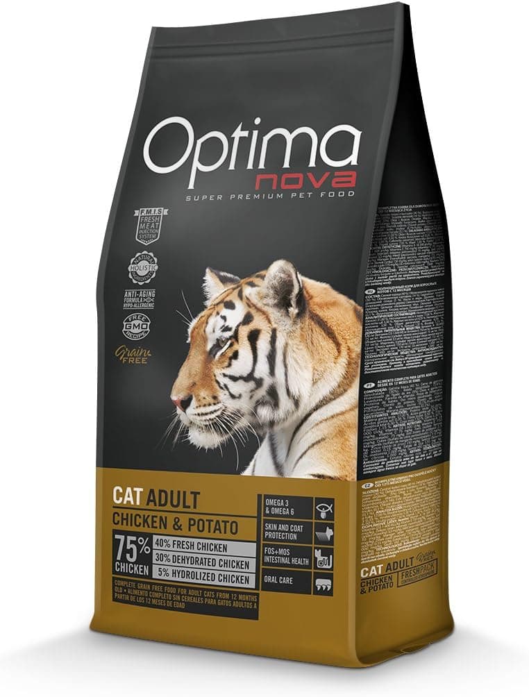 Optima nova Cat Adult Chicken & Batata Grain Free 8kg