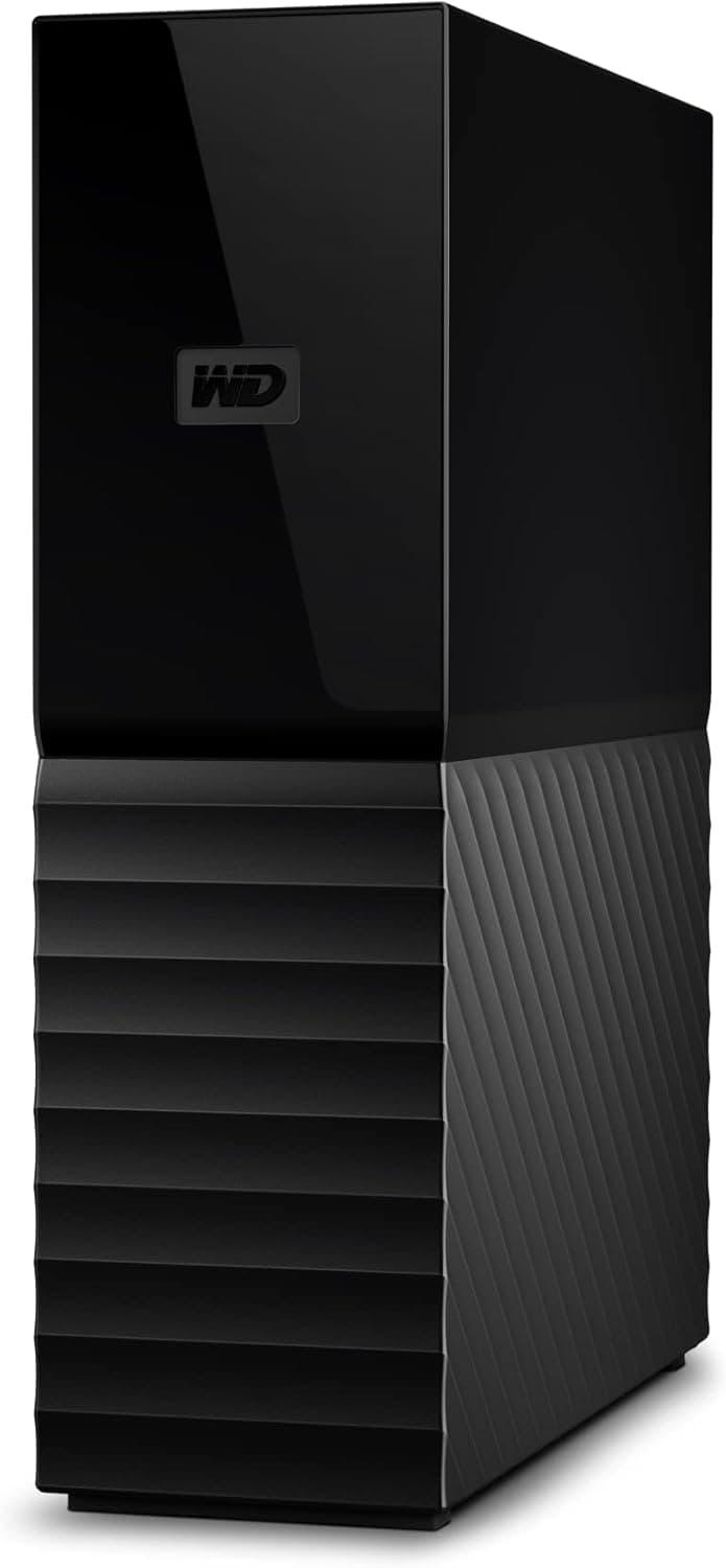 WD 18TB My Book Disco rígido externo de mesa com USB 3.0 e software para gestão de dispositivos, cópia de segurança e proteção com senha, funciona com PC e Mac
