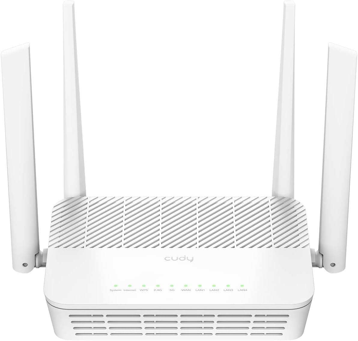 Cudy WR3000S AX3000 | Router Wi-Fi 6 de banda dupla com 5 portas Gigabit e 4 antenas