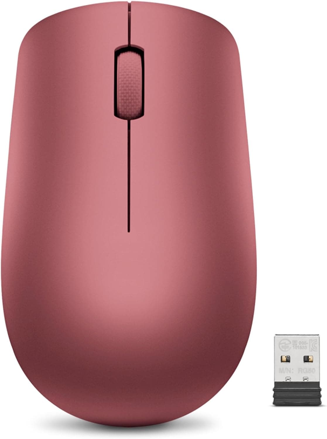 Lenovo GY50Z18990 530 Rato sem fios de 2,4 GHz, recetor USB Nano, 1200 dpi, ambidextro, cor vermelho cereja