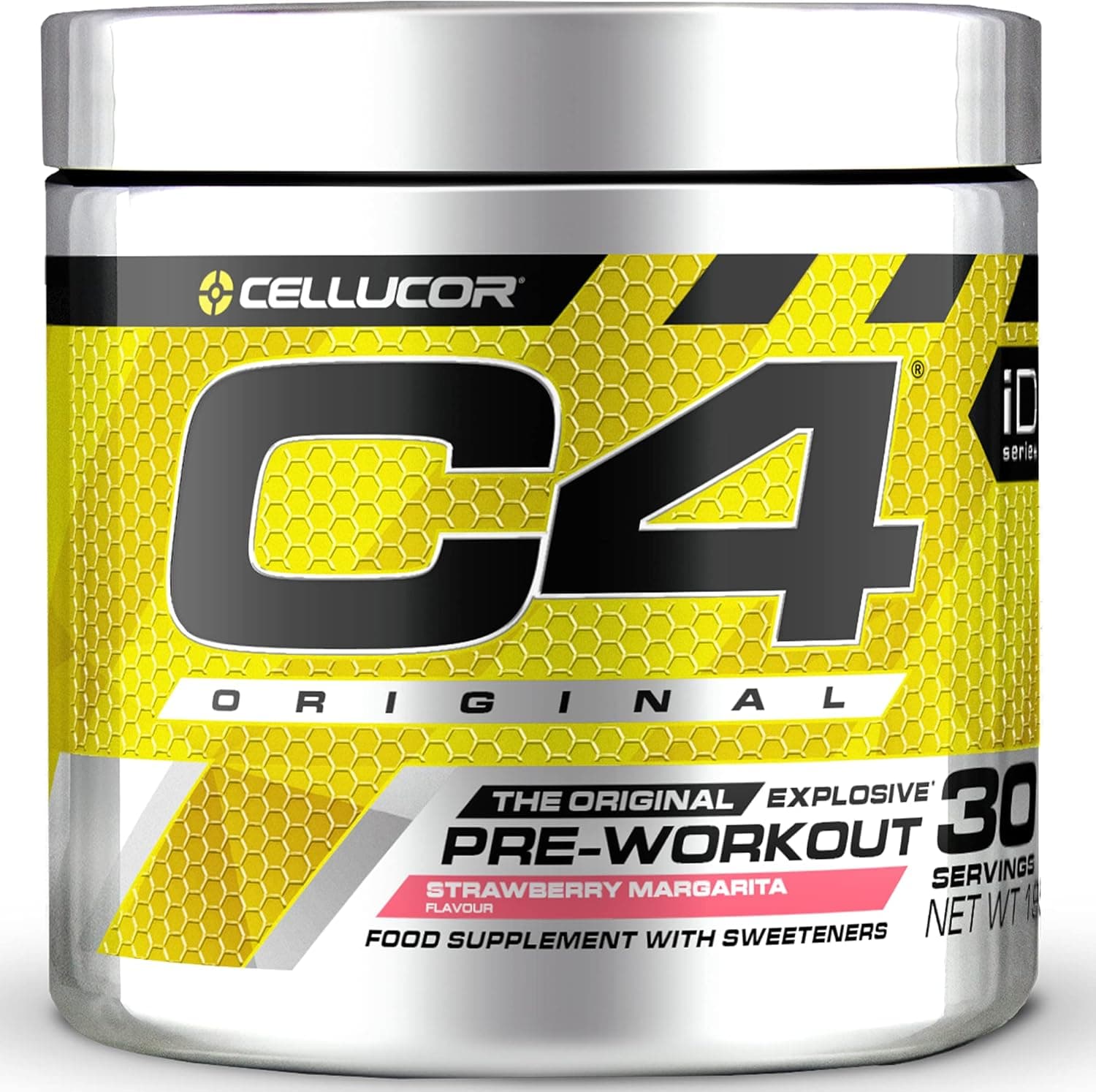 Cellucor C4 Original | Pré-treino em pó sabor morango margarita com cafeína beta-alanina e creatina, 30 doses