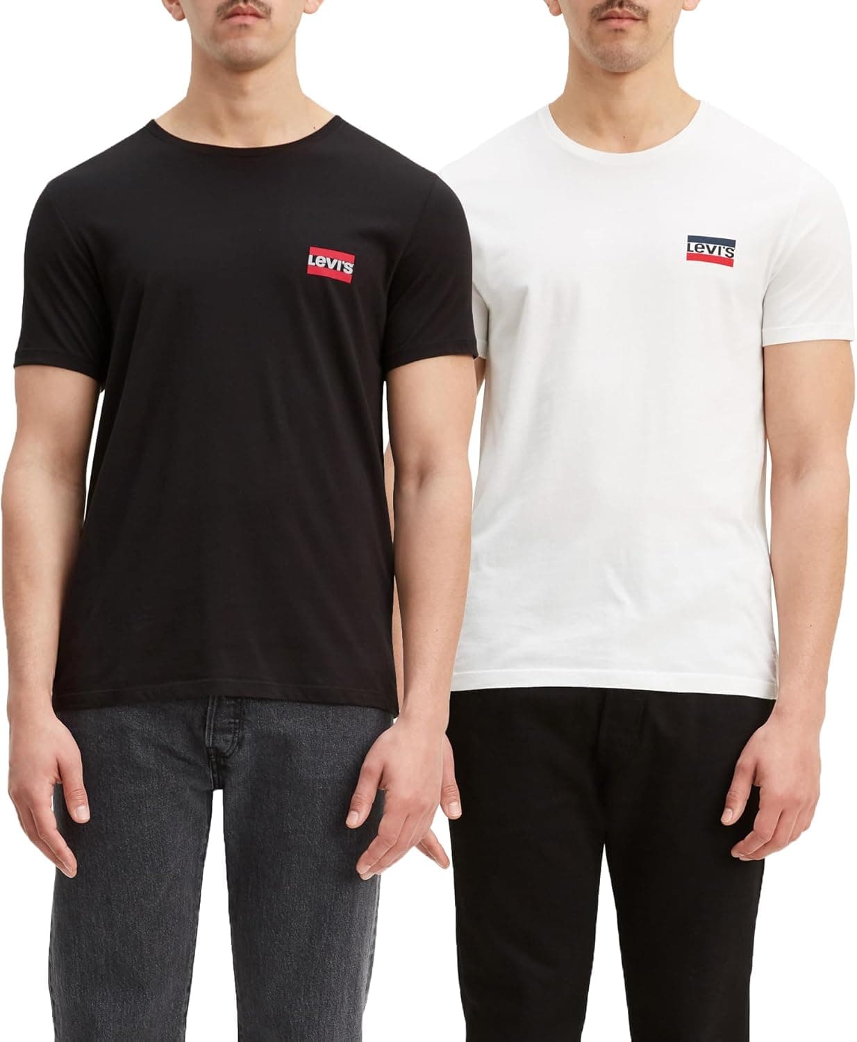 Levi's Crewneck Graphic Tee | Pack de 2 t-shirts em algodão para homem