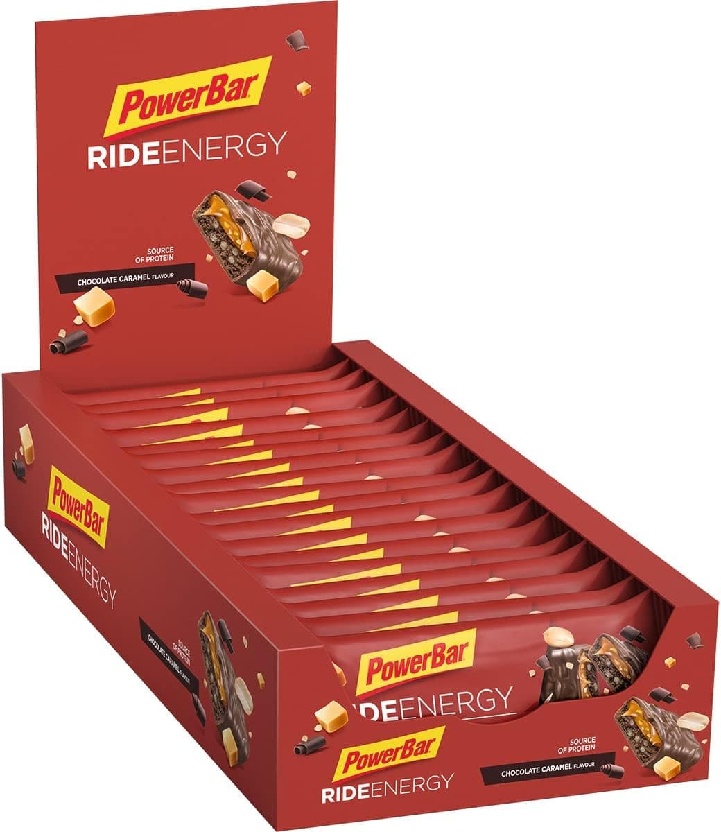 PowerBar Ride Energy Barra energética rica em proteínas com 18 x 55 g