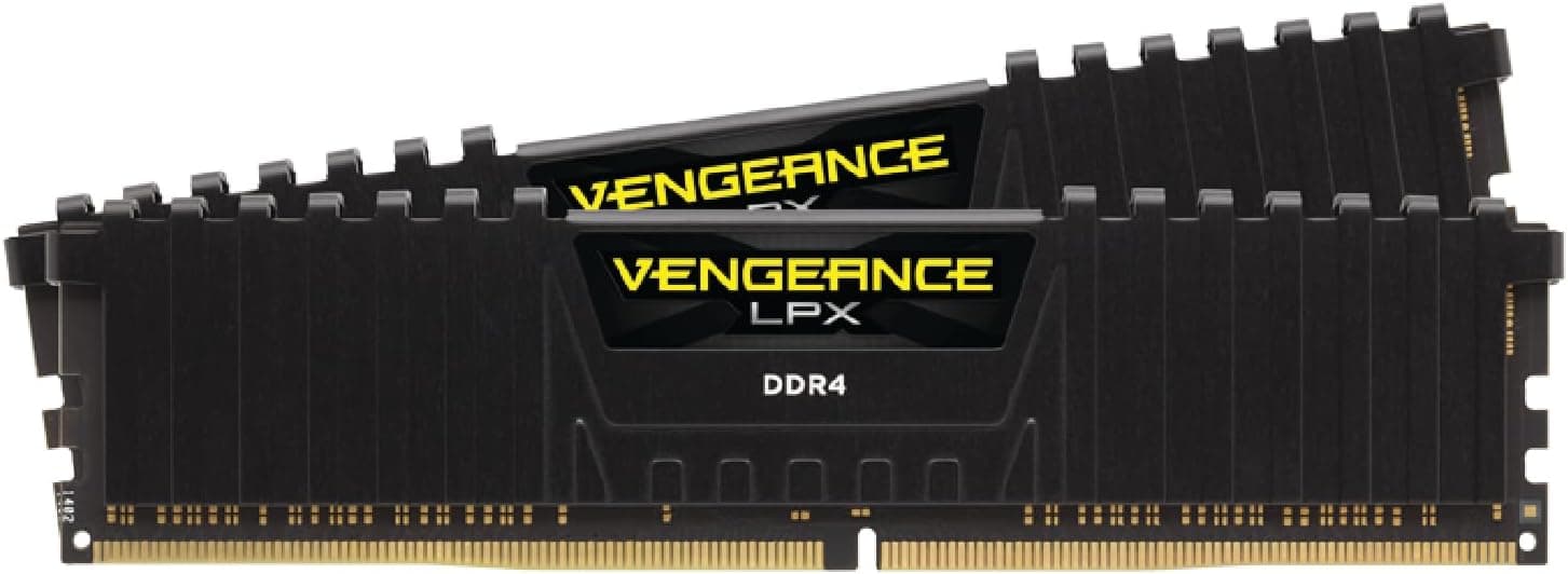 CORSAIR VENGEANCE LPX DDR4 RAM 32 GB (2 x 16 GB) 3200 MHz CL16-20-20-38 1,35 V Intel AMD memória de computador de mesa - preto (CMK32GX4M2E3200C16)