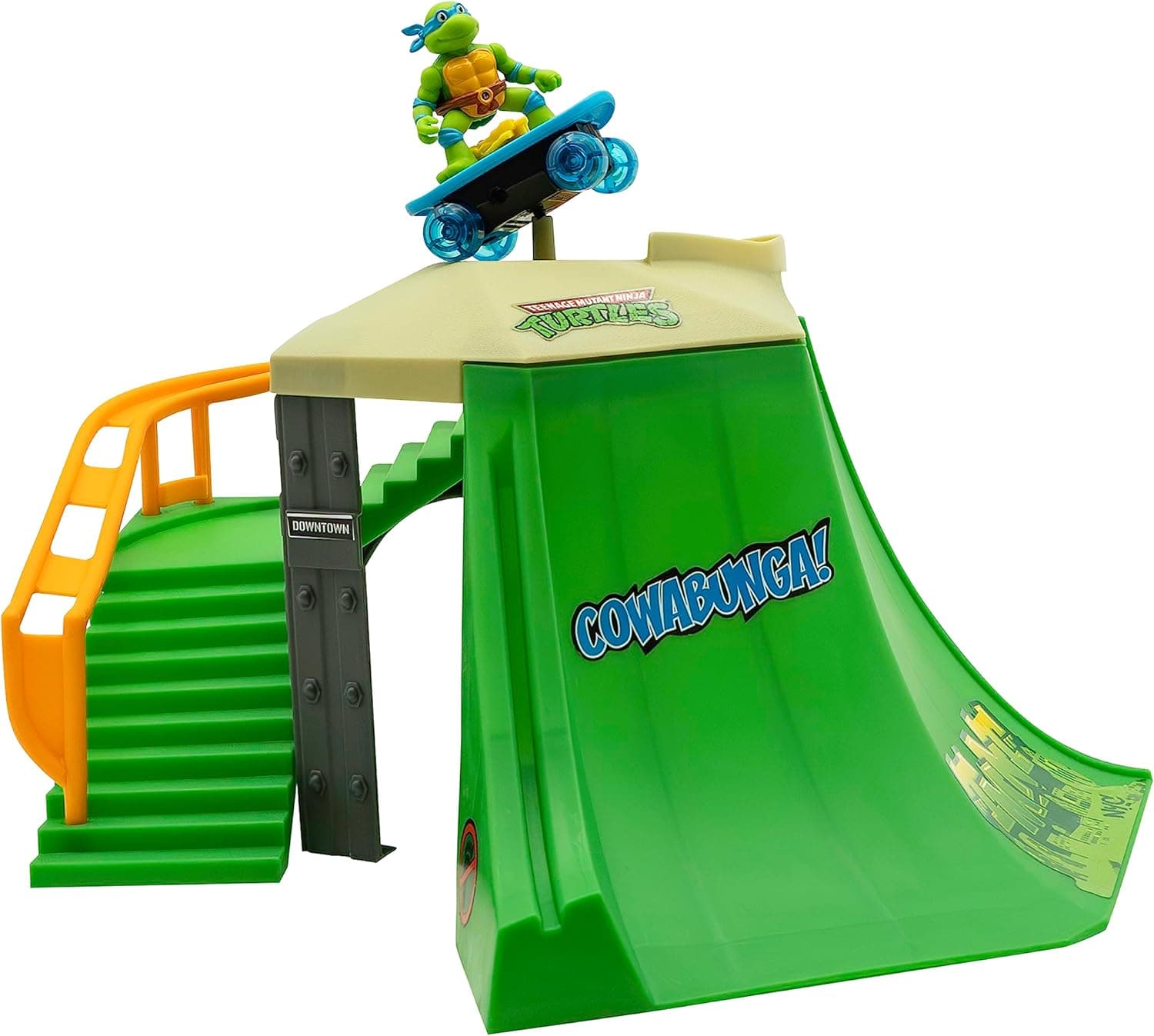 TMNT Tartaruga ninja adolescente mutante | TMNT Mutant Mayhem Turtle Madness Mini Skate Park | tartarugas ninja figura Leonardo | brinquedos e presentes para crianças de 3 anos