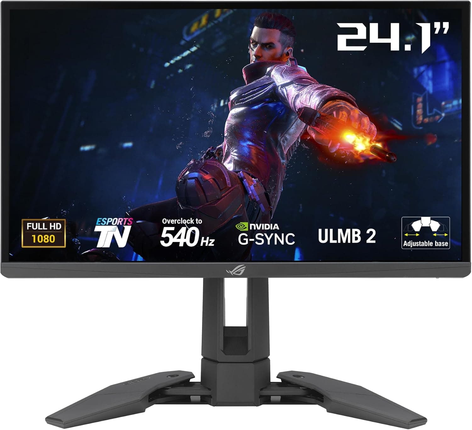 ASUS ROG Swift Pro PG248QP Monitor NVIDIA G-Sync (FHD de 24,1 polegadas, 540 Hz (OC), painel de desportos-TN, NVIDIA Reflex Analyzer, ULMB 2, base ajustável, codec ESS, DisplayHDR 4000. 0)