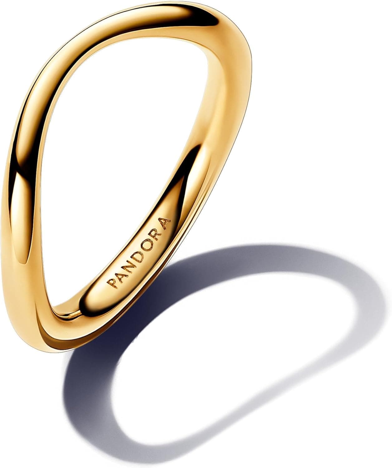 PANDORA Essence anéis entrelaçados de prata de lei e banhados a ouro de 14 quilates