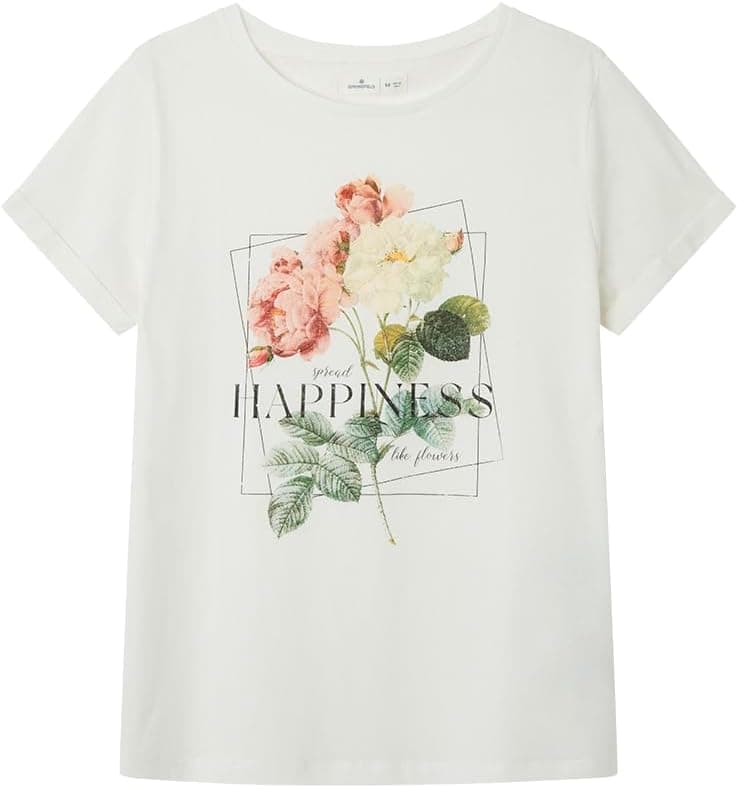 SPRINGFIELD | T-shirt de manga curta com estampado floral para mulher