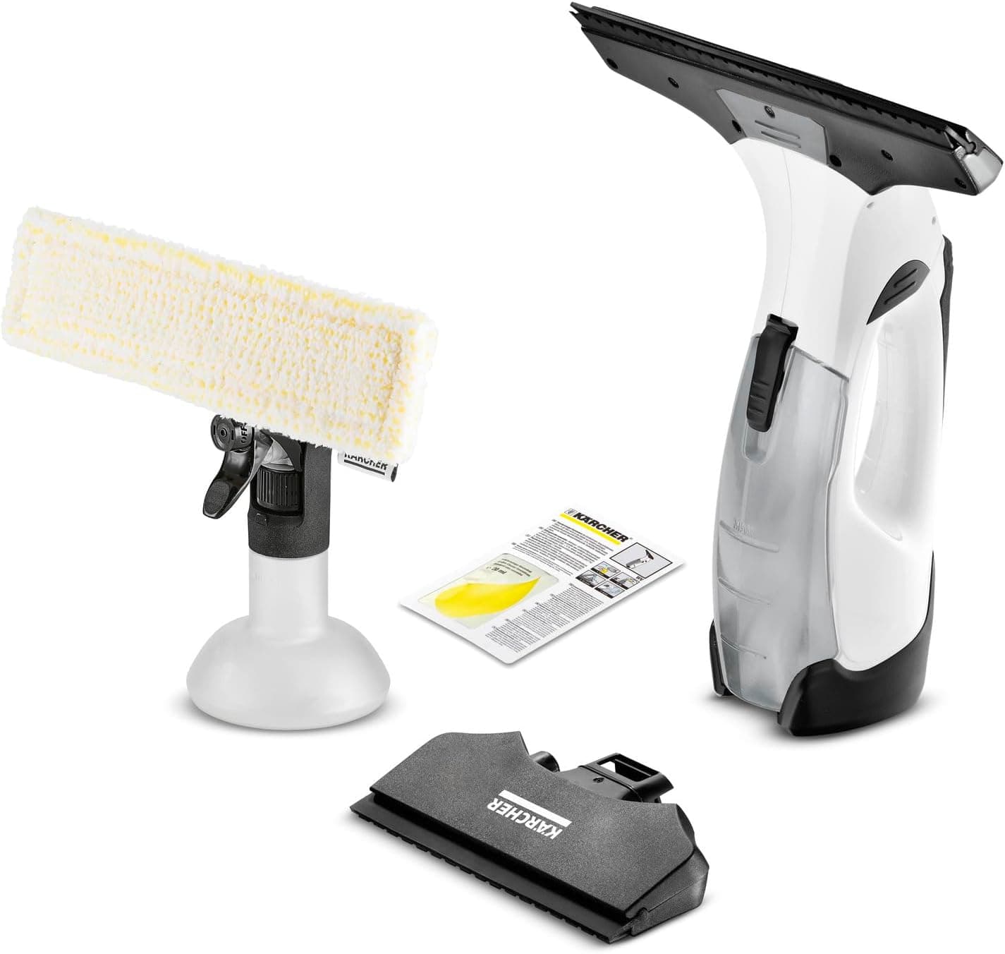 Kärcher WV 5 Plus N | Aspirador a bateria para limpeza de vidros com 2 boquilhas e pulverizador