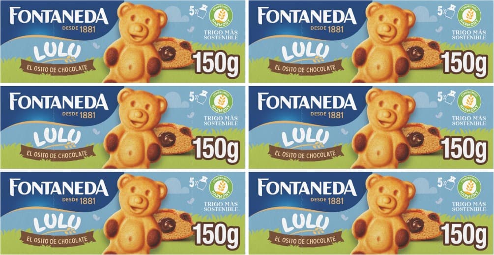 Fontaneda Encanamento de urso Lulu chocolate, 5 bolsas, 150 g