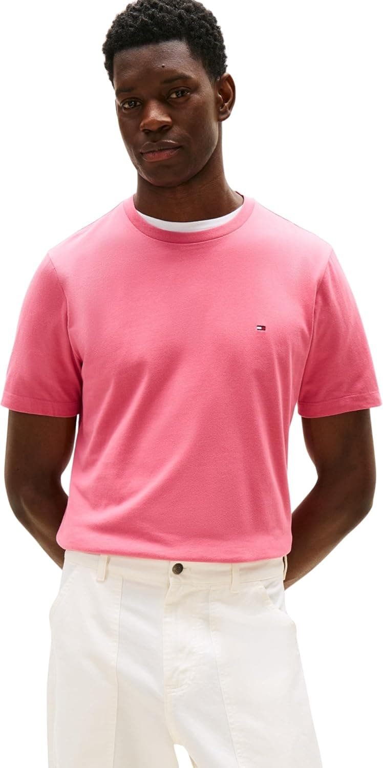 Tommy Hilfiger T-shirt S para homem (rosa vintage)