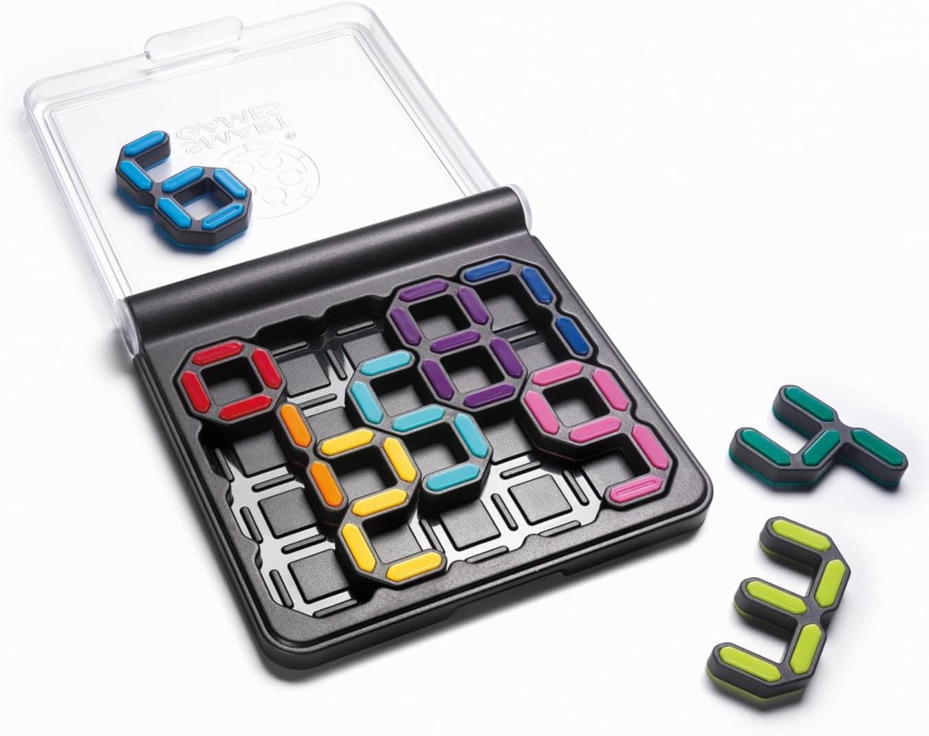 Smart Games IQ-Digits – Jogo de Puzzle Lógico, 120 Desafios para +7 Anos