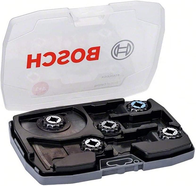 Bosch Conjunto profissional de 5 unidades com lâminas de corte de imersão/lâminas de serra segmentadas com carboneto Starlock (para madeira e metal, Best of Cutting, acessório para multicortador)