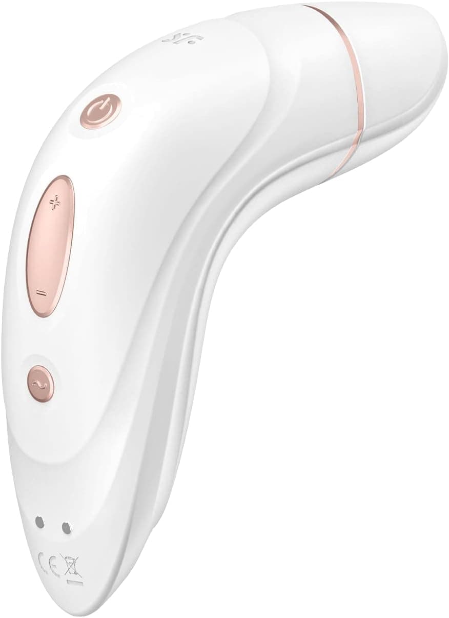 Satisfyer Pro Plus, vibrador por ondas de pressão com 11 níveis de intensidade e 10 modos de vibração, vibrador de suporte com tecnologia de bateria, resistente à água (IPX7)