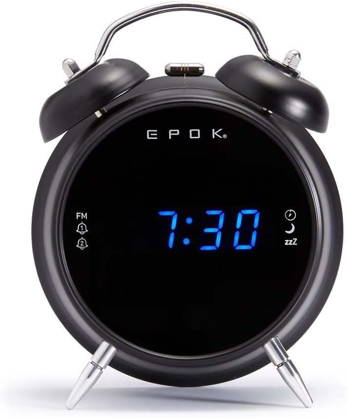 Bigben Interactive RR90EPOKN Relógio preto - rádio (relógio, FM, LED, azul, preto, monótono)