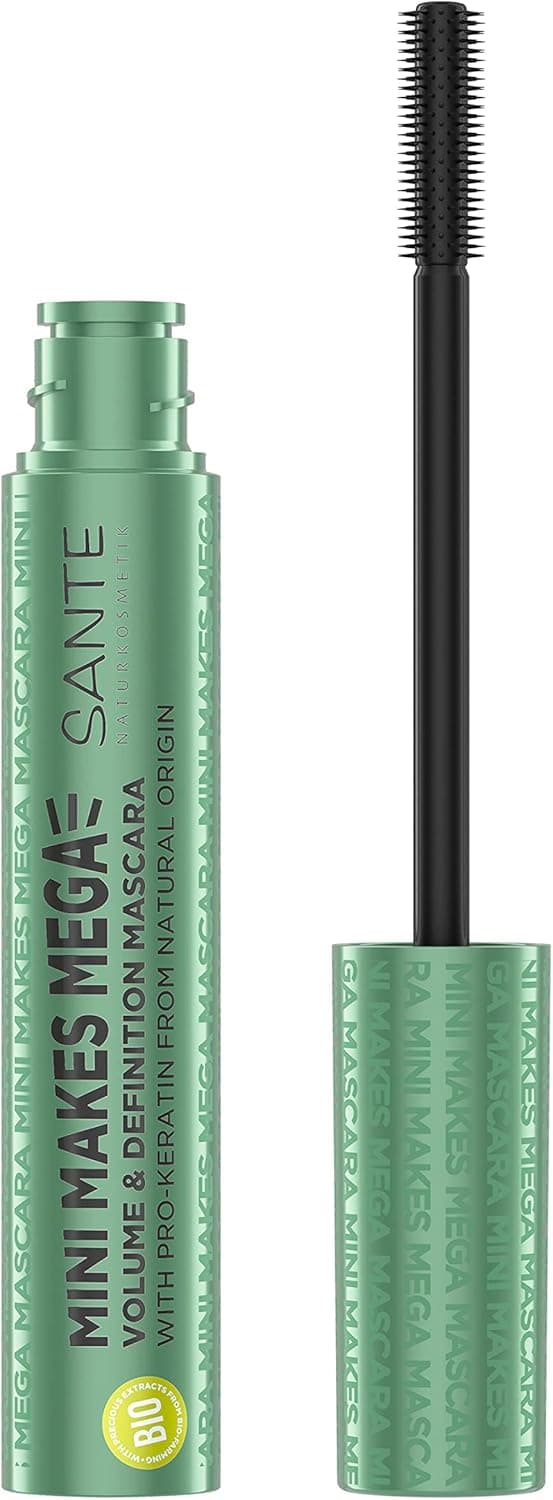 Sante Naturkosmetik Mini Makes Mega | Máscara de pestanas preta 10 ml