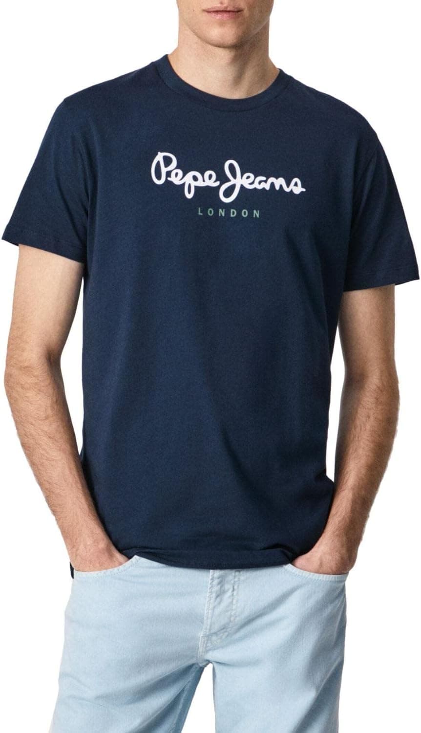 Pepe Jeans Eggo N | T-shirt azul para homem