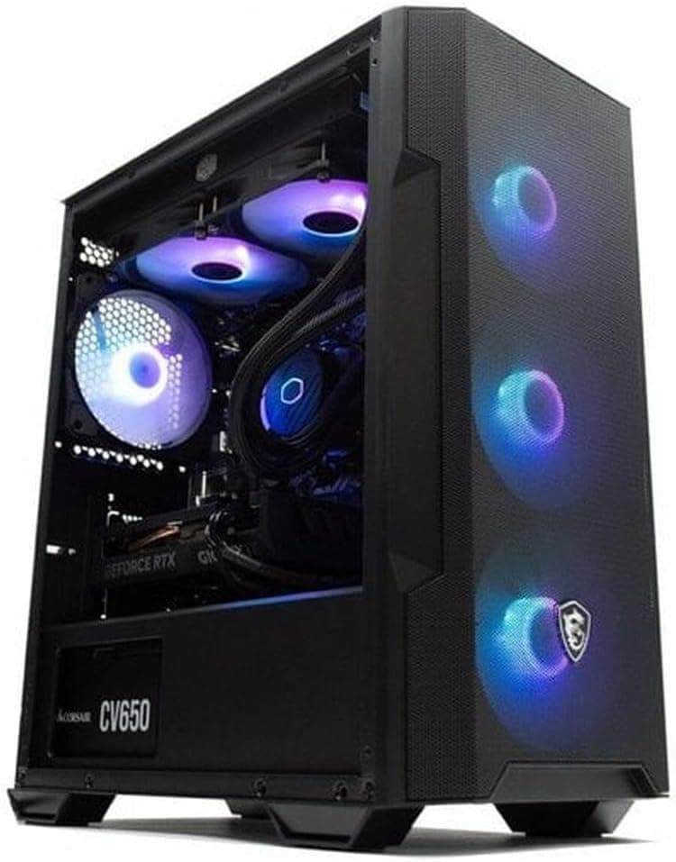 PcCom Ready Pc Gaming Computador de mesa AMD Ryzen 5 5600X 3,7 GHz / RAM 16 GB DDR4 / 1TB SSD M.2 / RTX 4060 8 GB GDDR6 NVIDIA/WiFi + Bluetooth/Windows 11 Home