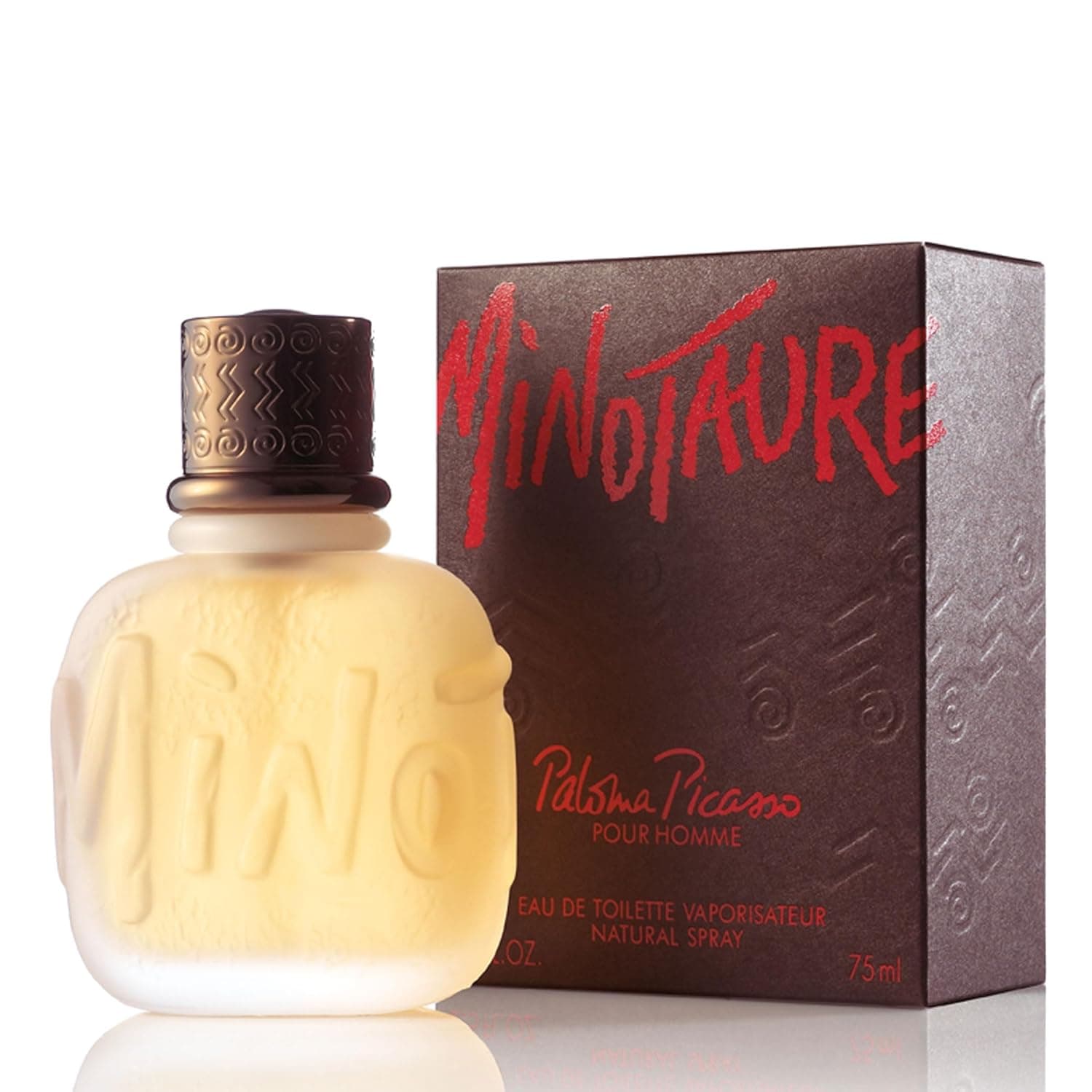 Minotaure by Paloma Picasso Eau de Toilette, perfume para homem, poderosa fragrância forte e madeirada, com estragão picante, lírio do vale e âmbar, 75 ml