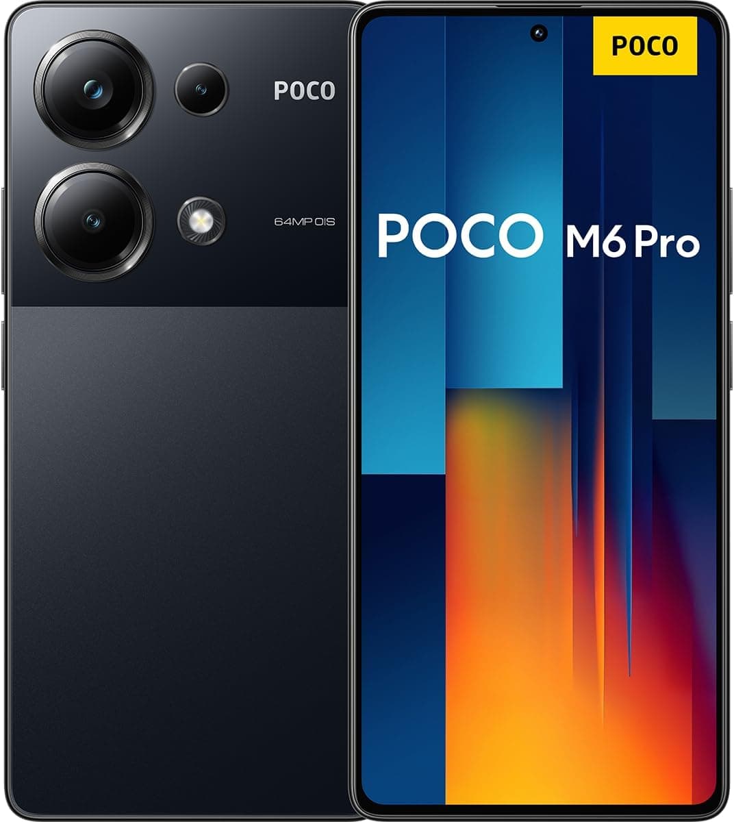 Xiaomi Poco M6 Pro - Smartphone de 8 + 256 GB, ecrã AMOLED de 120 Hz FHD+, MediaTek Helio G99-Ultra, câmara tripla de até 64 MP, 5000 mAh, preto