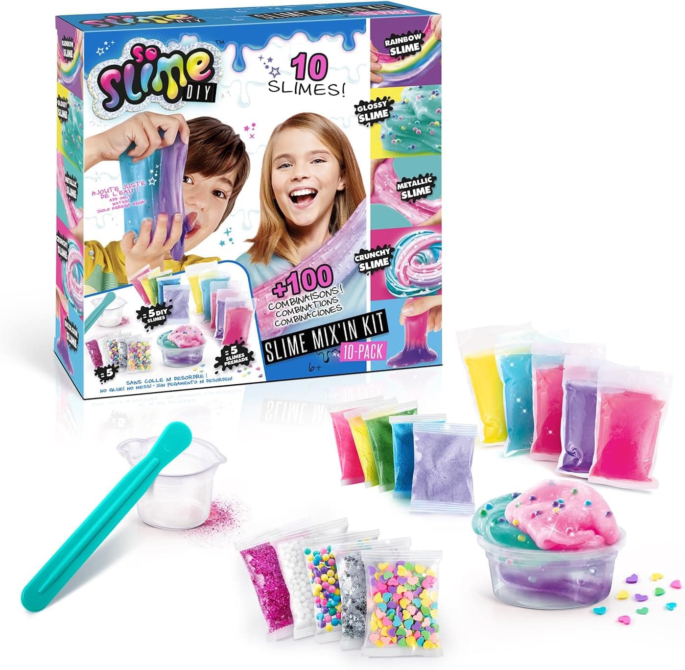 Canal Toys - Sem perfume - Slime Mix in Kit 10 Pack - crianças unissexo - SSC 184
