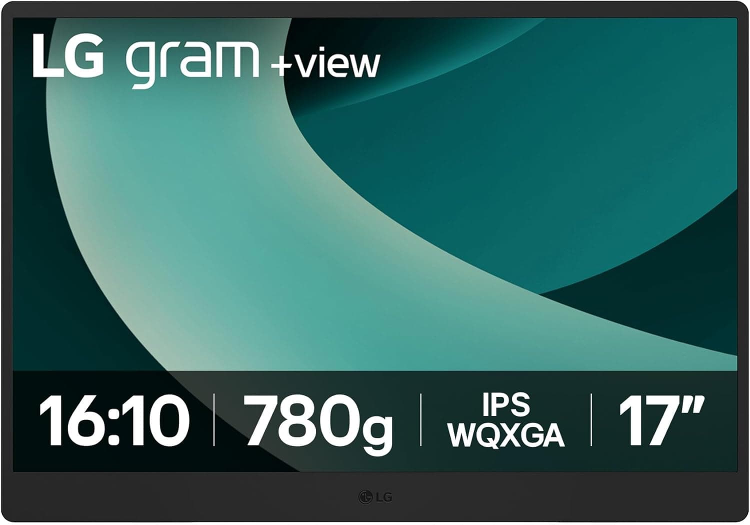 LG 17MT70 Monitor + View gram, ecrã portátil, 17", IPS WQXGA, 16:10, DCI-P3 99%, USB-C, 780 g, cinzento