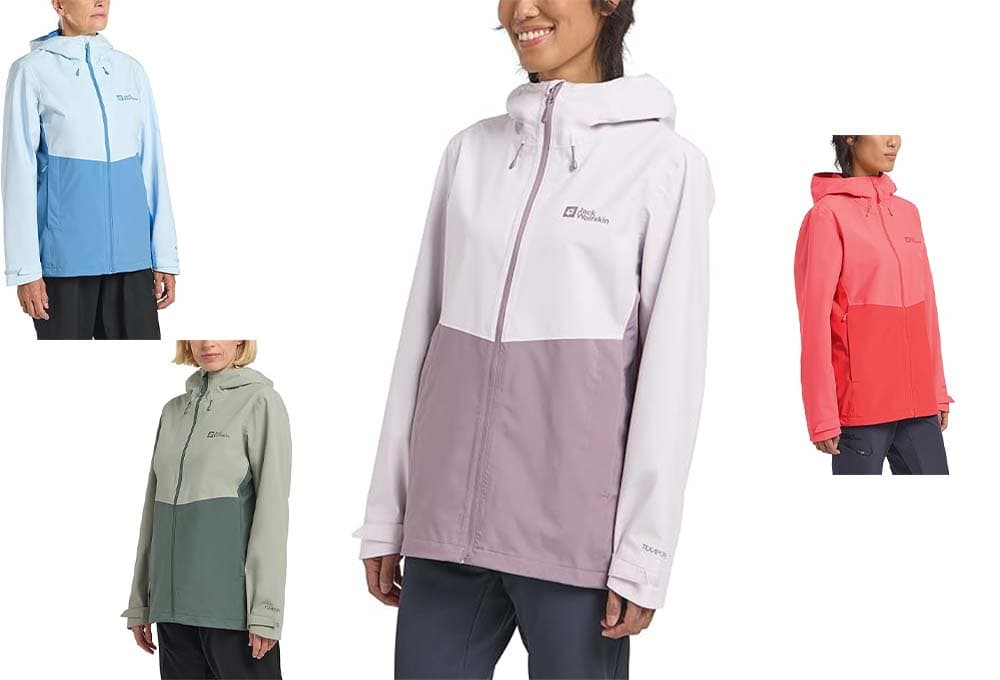 Jack Wolfskin Weiltal 2L | Casaco impermeável para caminhada para mulher