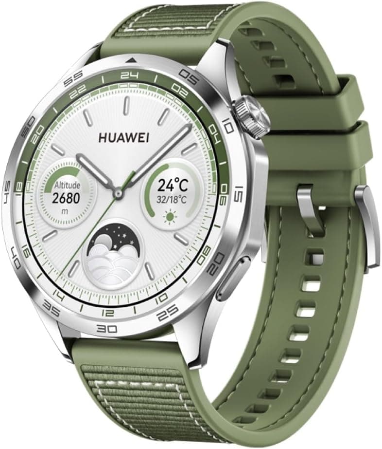 Huawei Watch GT Smartwatch 4 46 mm, bateria de até 2 semanas, iOS e Android, gestão de calorias, acompanhamento profissional de saúde, SpO2, GPS, versão espanhola, verde