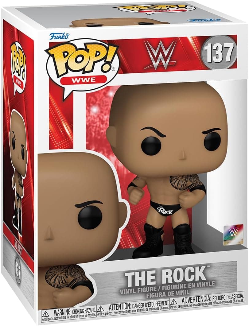 Funko Pop WWE The Rock | Figura de vinil colecionável para fãs de wrestling
