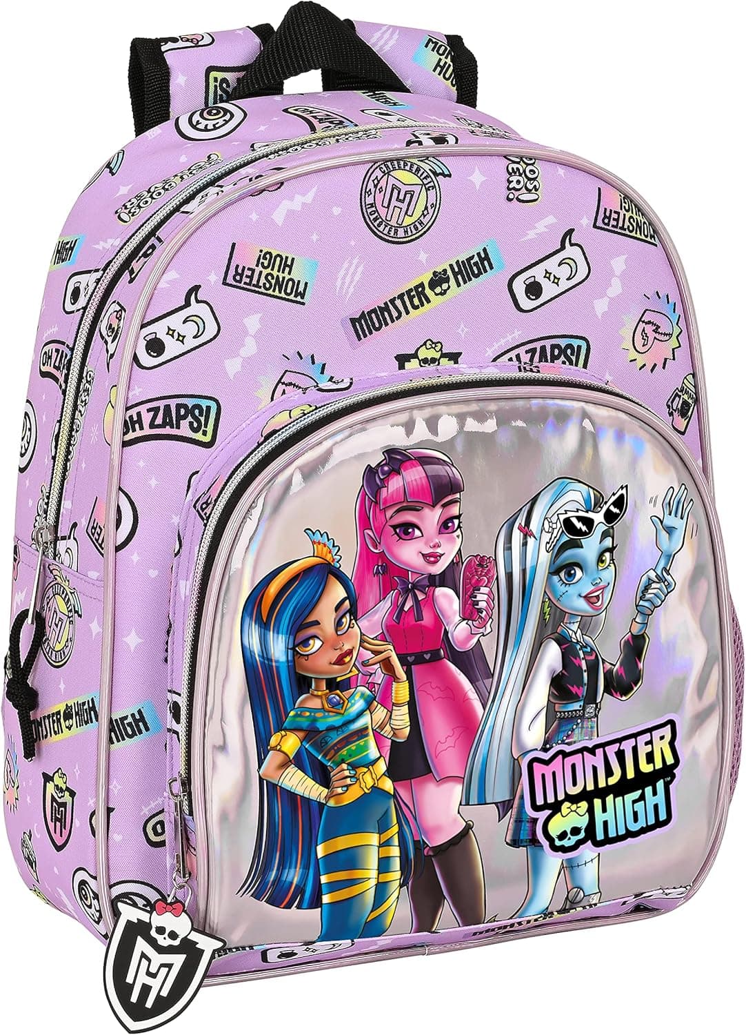 Safta M609 MONSTER HIGH Mochila infantil, ideal para crianças de diferentes idades, confortável e versátil, qualidade e resistência, 28 x 10 x 34 cm