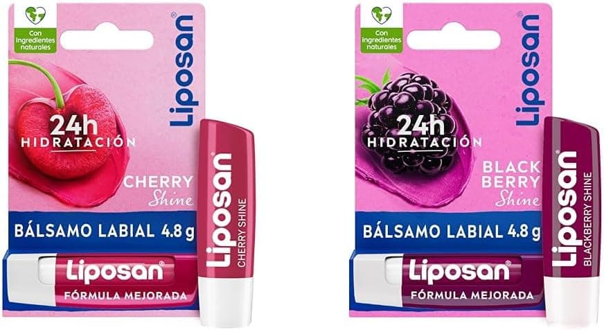Pack Liposan Cherry Shine (1 x 4,8 g) + Liposan Blackberry Shine (1 x 4,8 g)