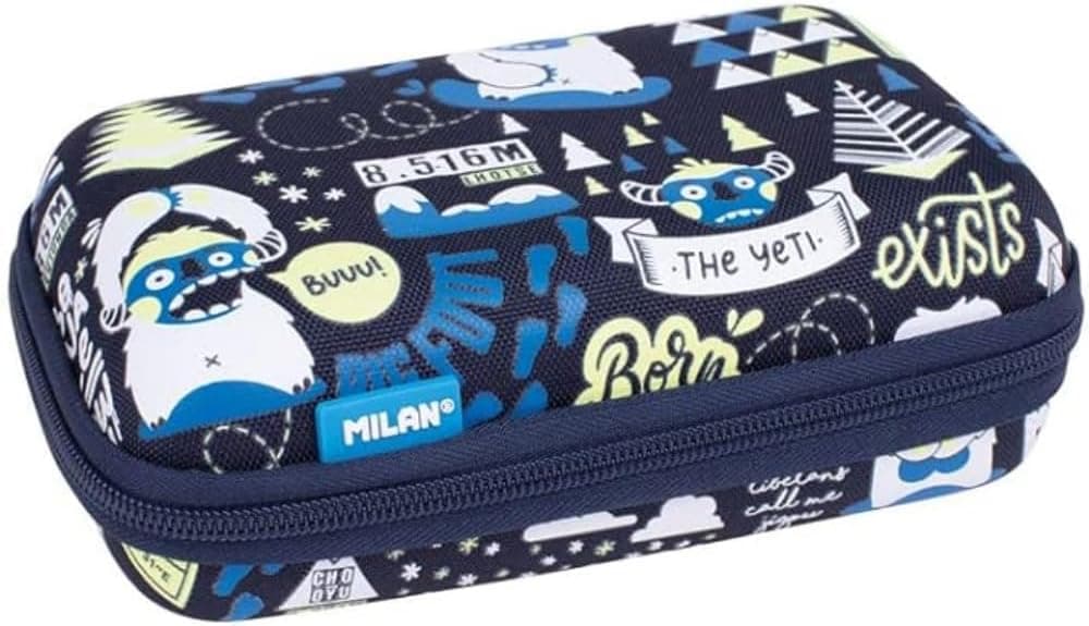 MILAN® Kit semirígido 2 estojos com conteúdo série especial The Yeti, azul marinho