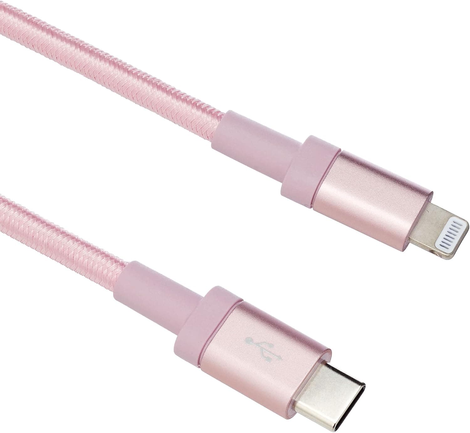 Amazon Basics - Cabo trançado de nylon USB-C para Lightning, carregador certificado por Mfi para iPhone