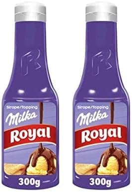 Royal Xarope topping milka, chocolate com leite, 300 g x 2