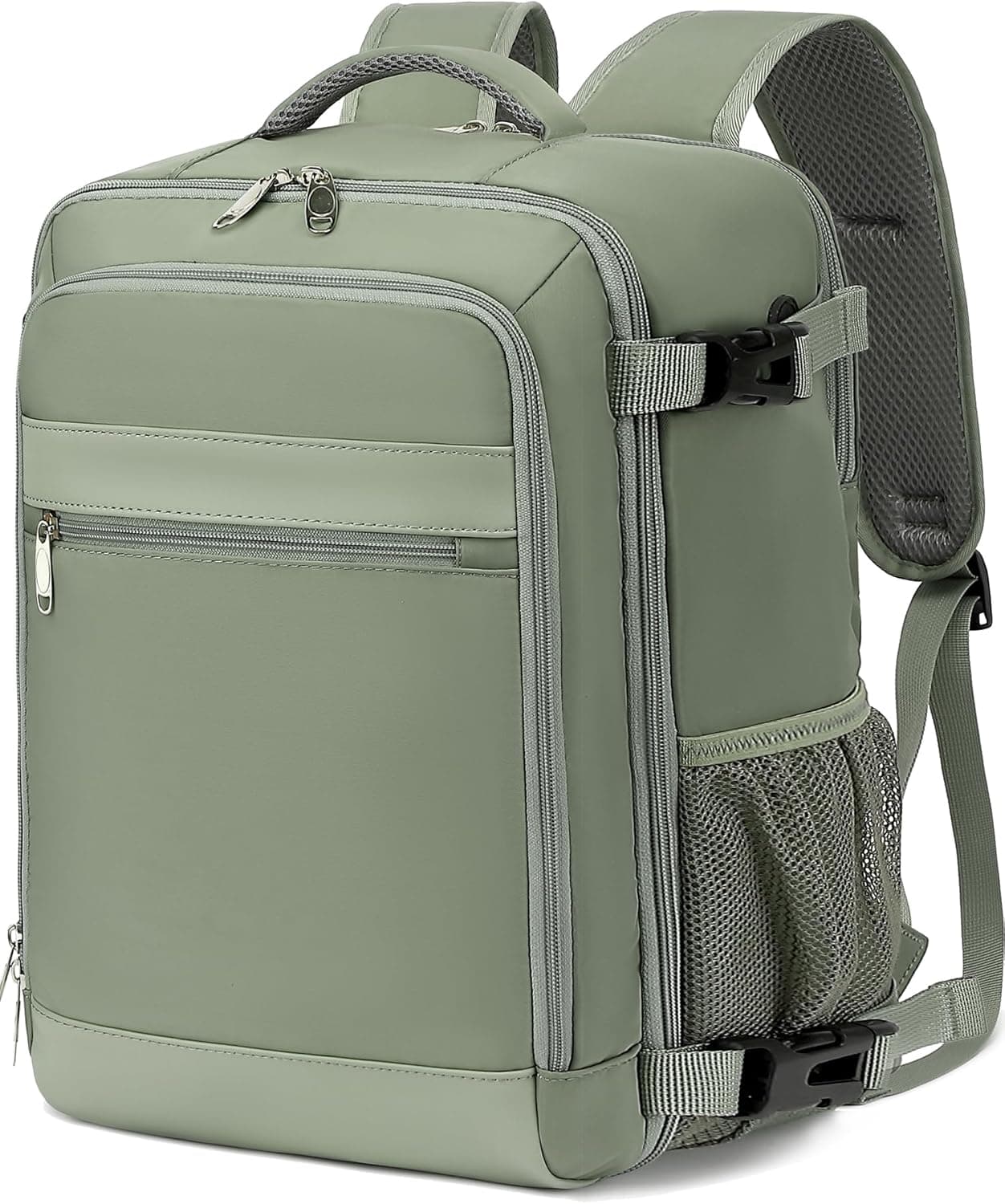 KLOSTAIN Mochila viagem cabine avião para Ryanair mochila cabine bagagem de mão mala viagem trabalho escola para homem mulher, verde, Moderno, contemporâneo ou urbano
