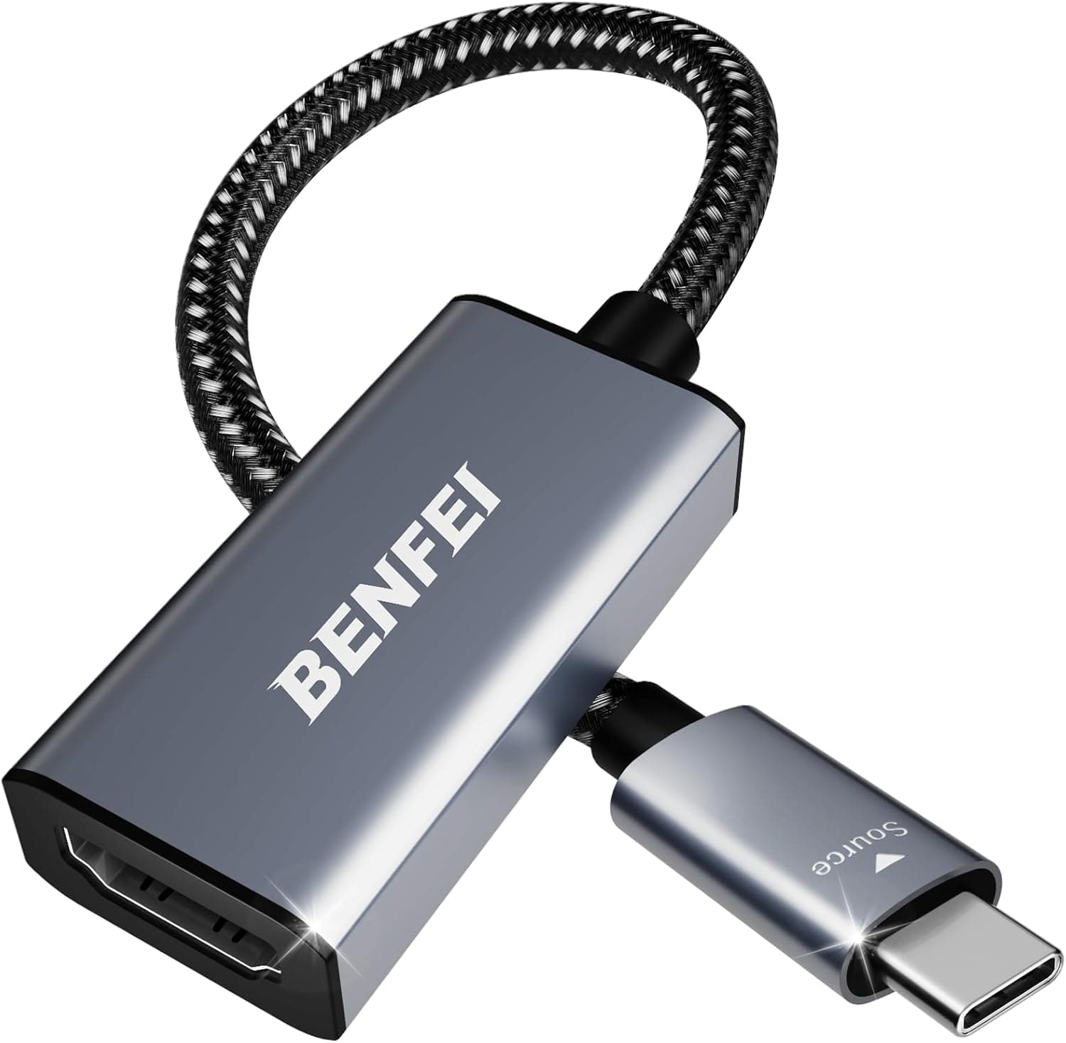 BENFEI Adaptador USB C a HDMI 4K, Thunderbolt 3 a HDMI compatível com MacBook Pro 2022/2021/2020, Samsung Galaxy S20/10 e mais