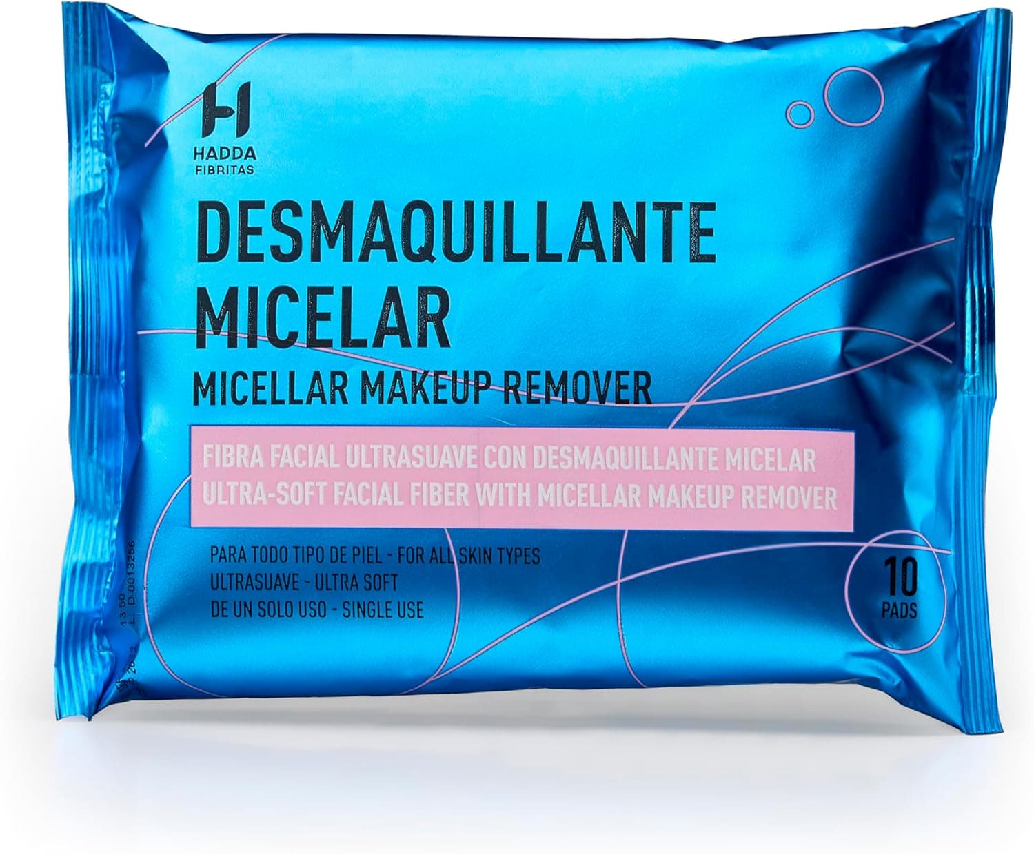 Hadda Fibritas. Removedor de maquilhagem delicado para peles sensíveis. Cuidado facial eficaz e suave. Produto dermatologicamente testado100% hipoalergénico