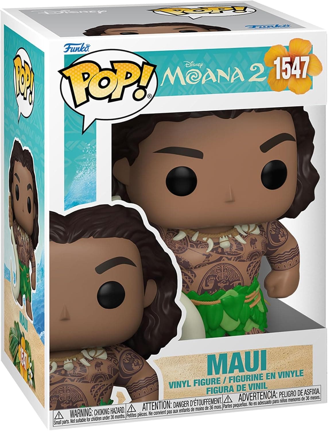 Funko Pop! Disney: Moana 2 - Maui - Vaiana - figura de vinil colecionável - ideia de presente - mercadoria oficial - brinquedos para crianças e adultos - boneco para colecionadores e exposição